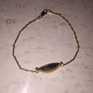 Stacey Name Plate Bracelet 14k Gold